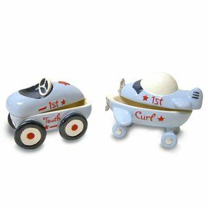 Boys First Tooth First Curl Gift Set New